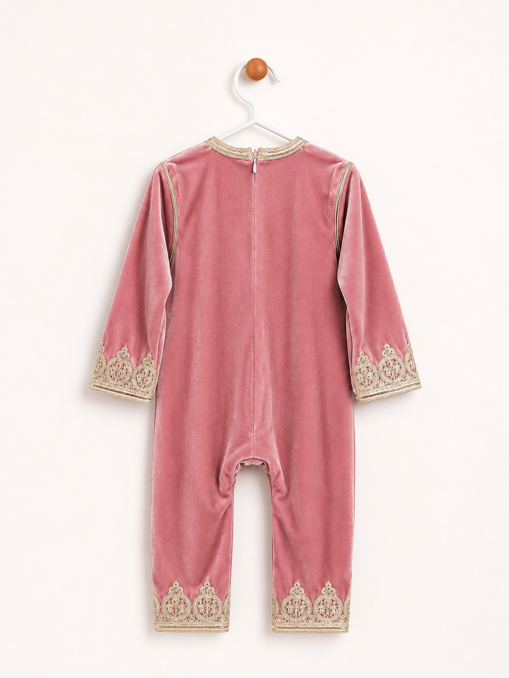 Grenouillère Caftan Rose Velours.