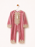 Grenouillère Caftan Rose Velours.